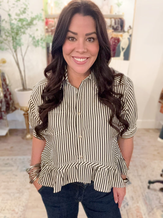 Collins Stripe Blouse