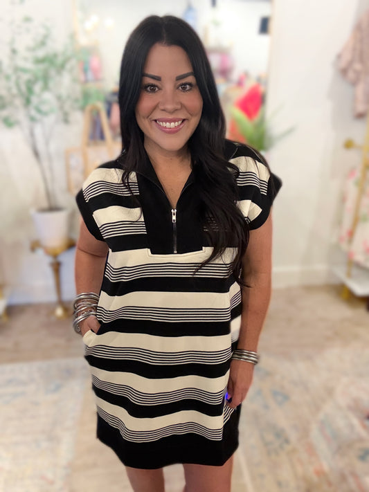 Casual Comfort Striped Dress