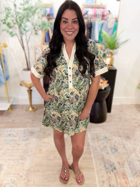 Savannah Bloom Tunic Dress