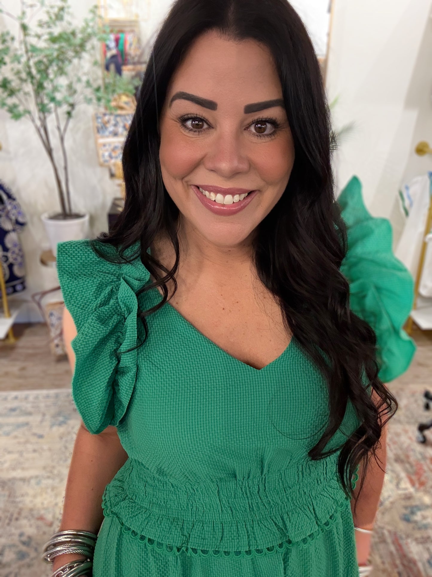 Emerald Dreams Midi Dress