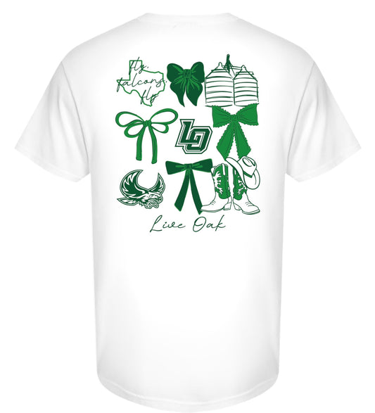 Live Oak Bow Collage Tee Youth Sizing