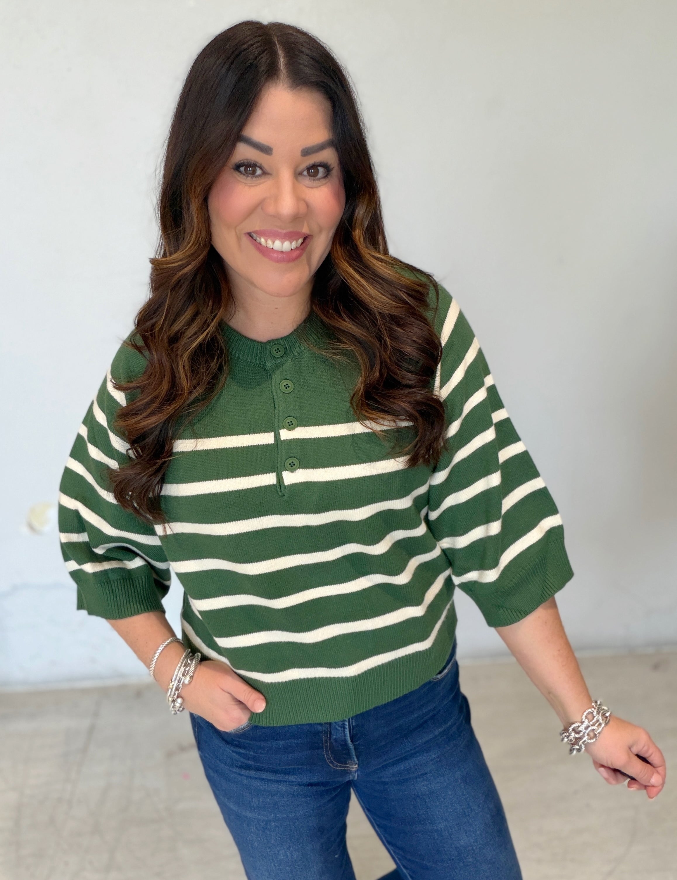 The Weekend Charm Striped Sweater
