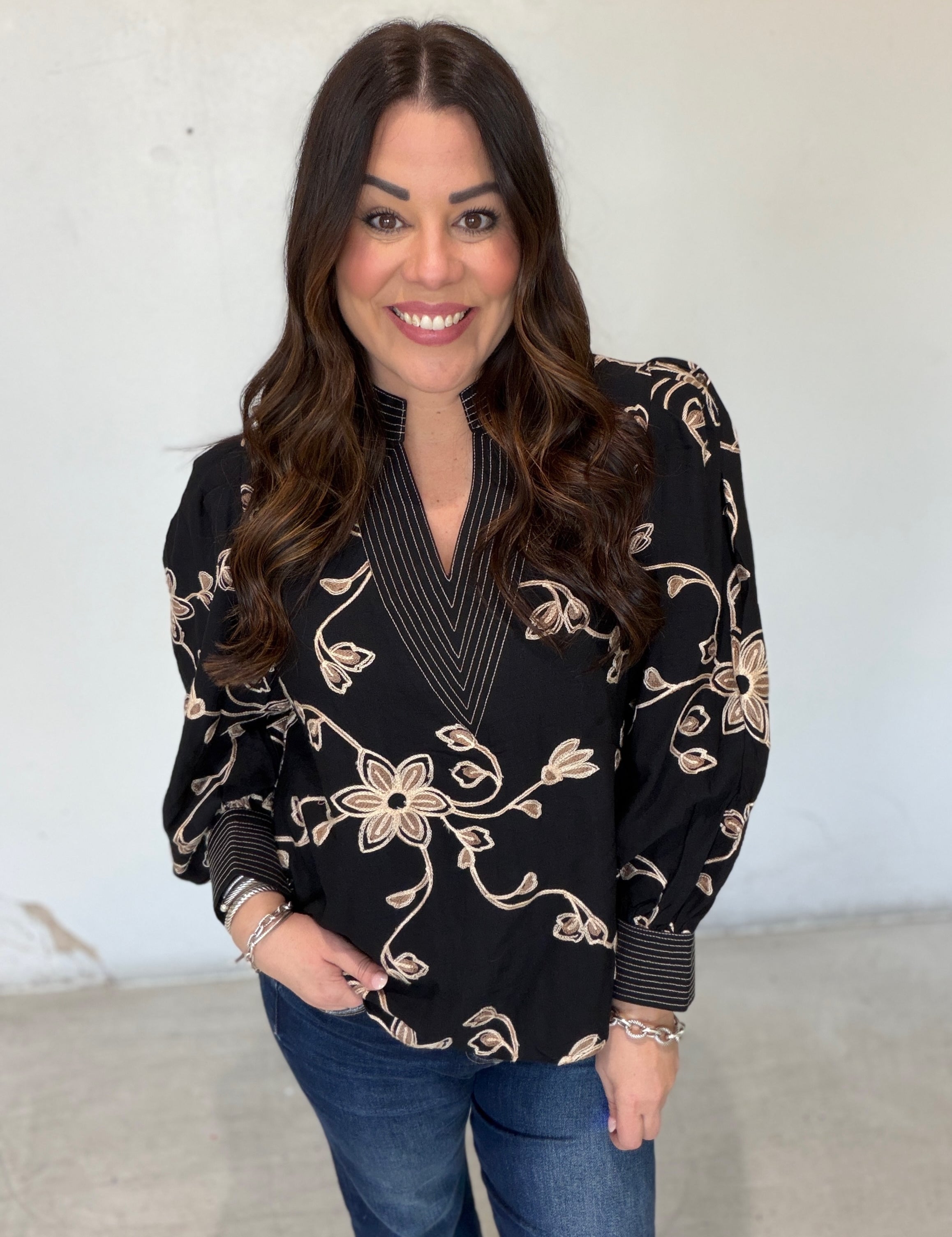 After Dark In Bloom Top