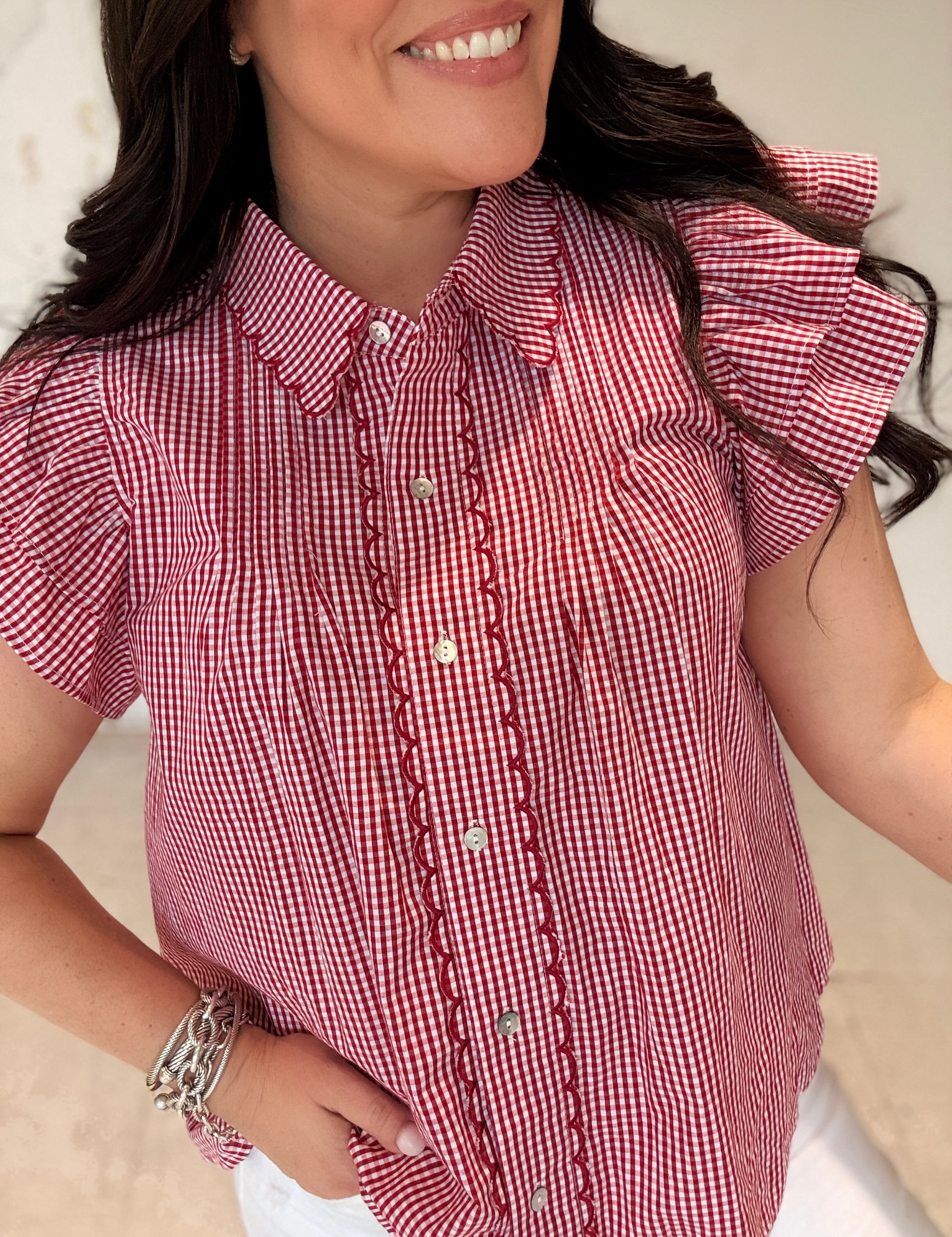 Heartland Charm Gingham Top