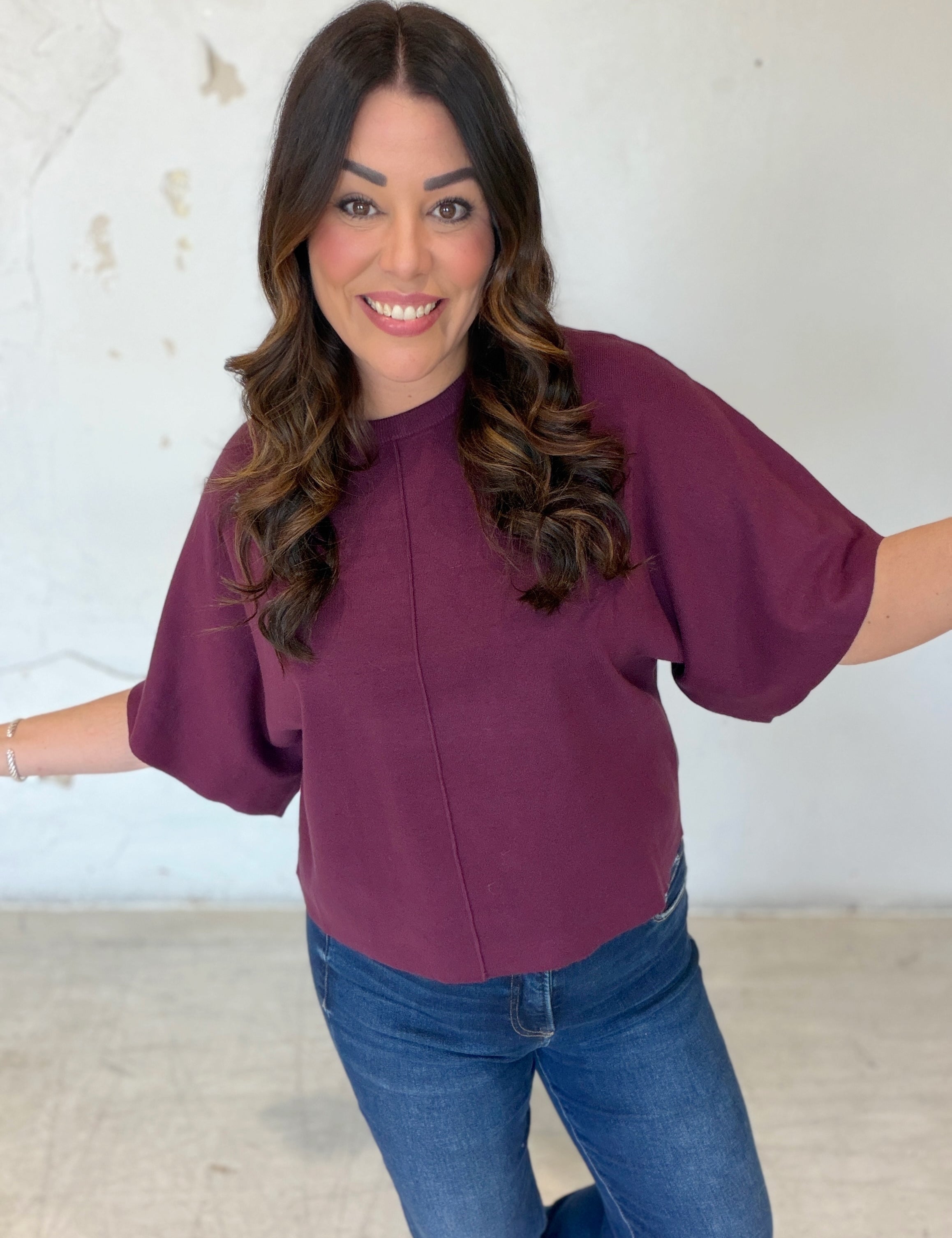 Plum Picked Sweater