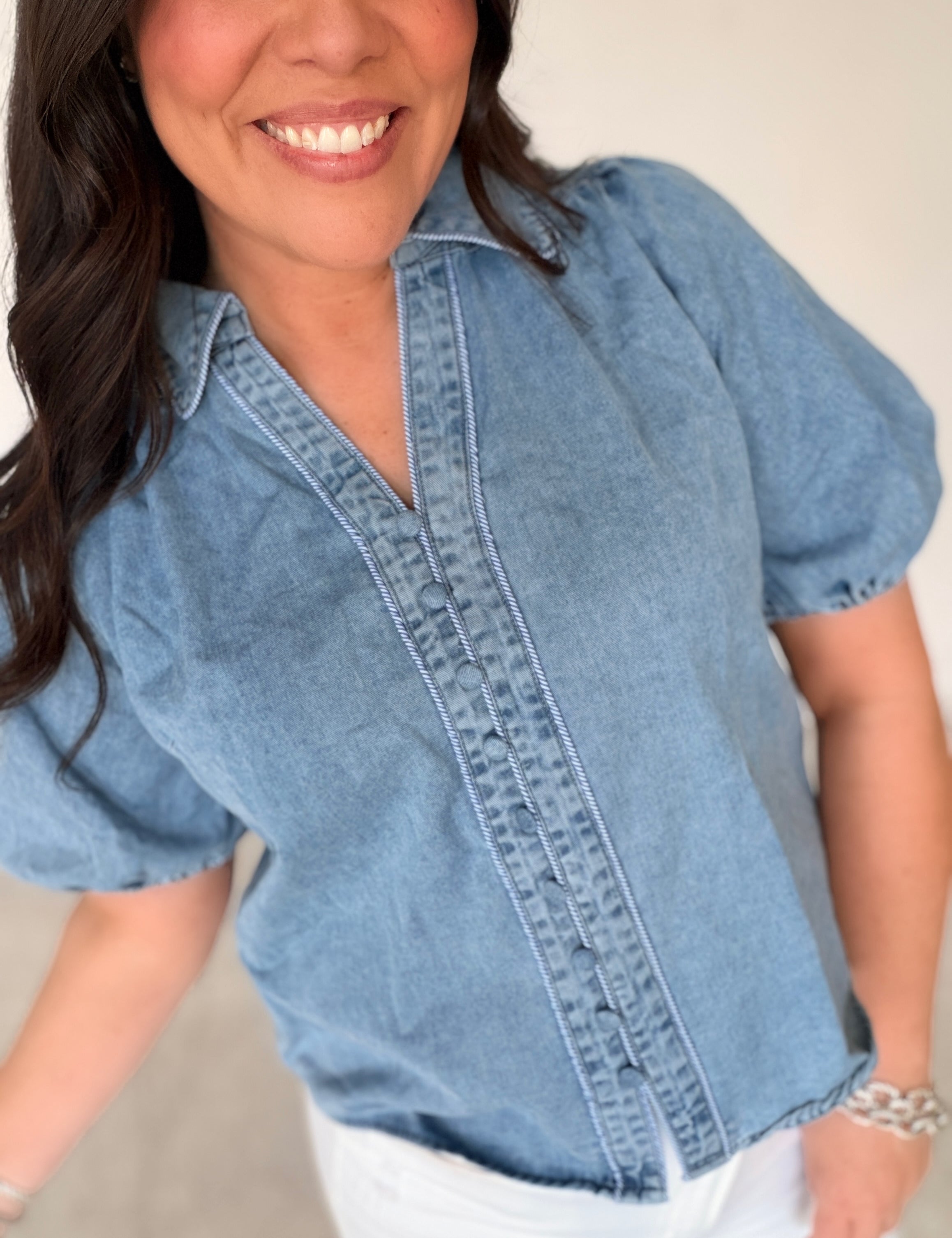 Timeless Touch Denim Top
