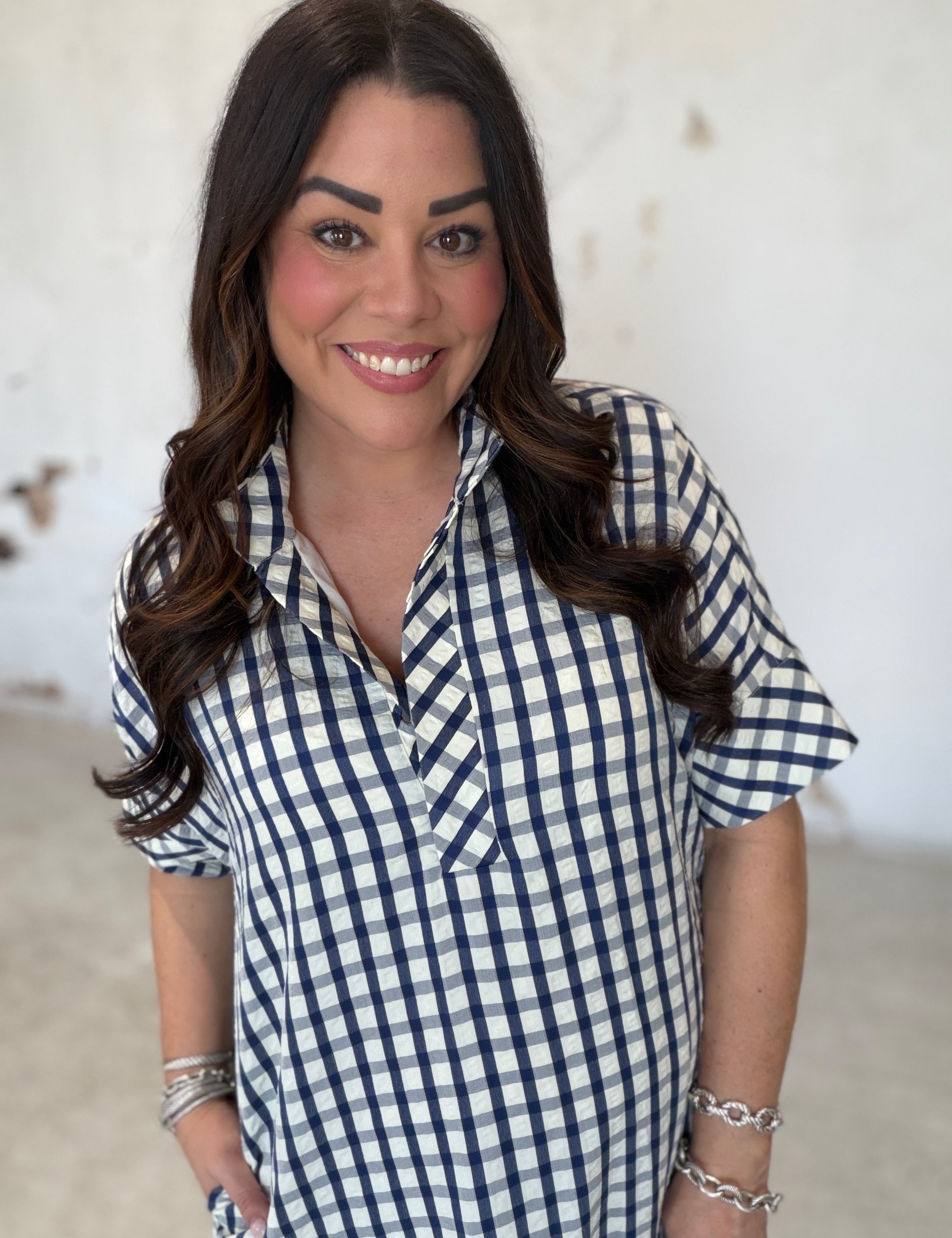 Meet Me in September Gingham Dress