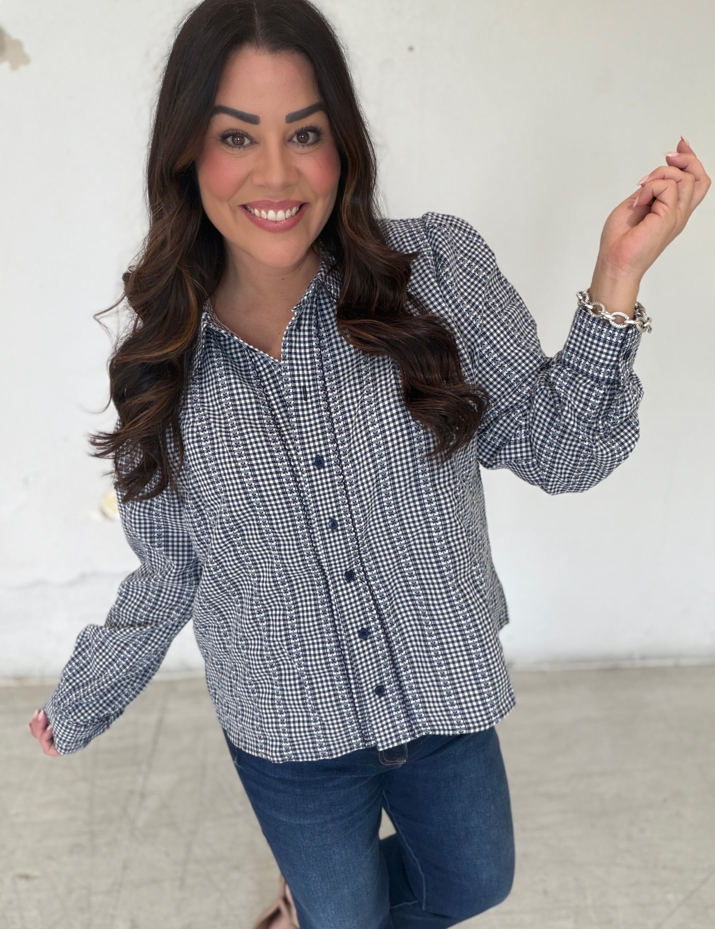 Gingham Edit Top