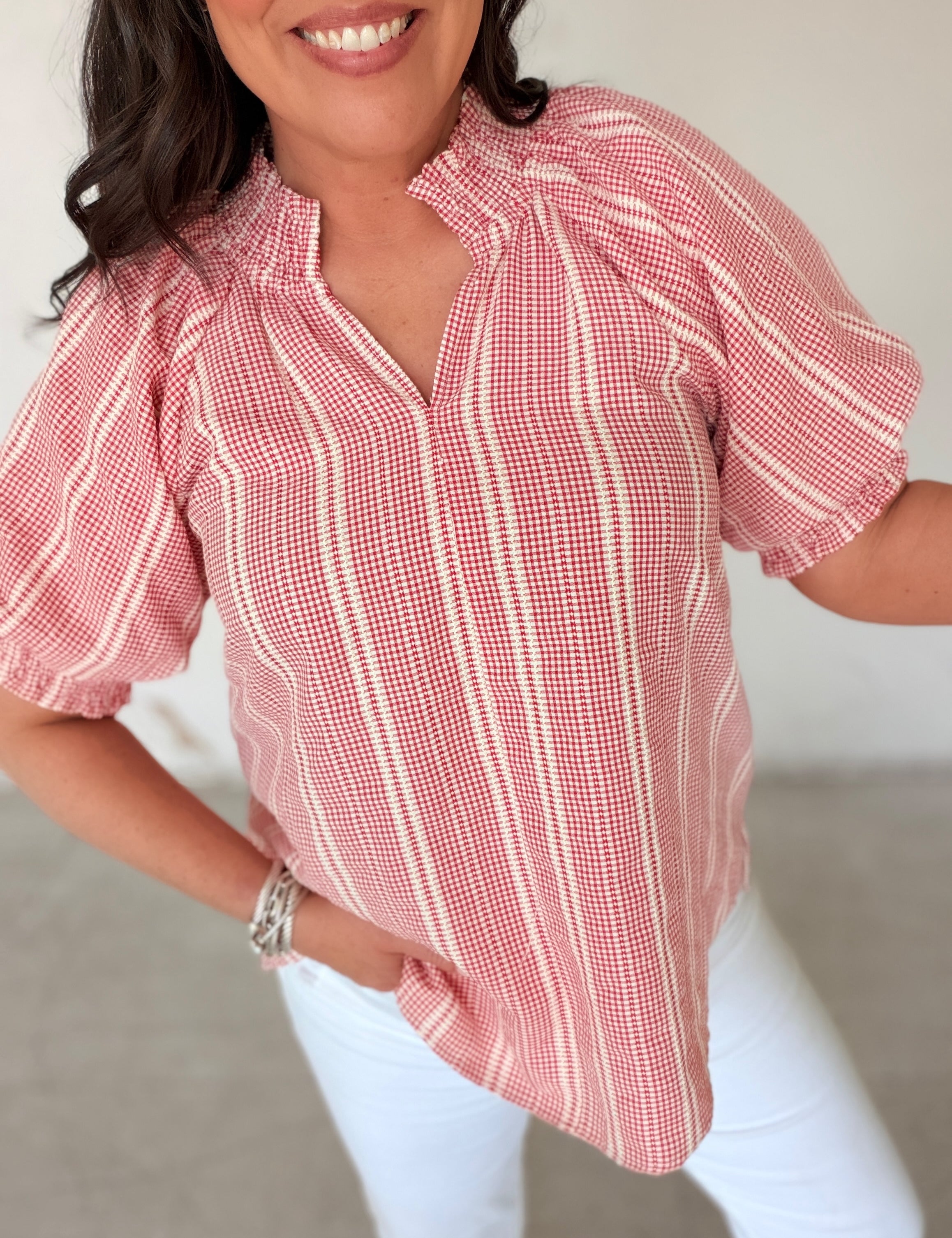 Sweet Summer Gingham Top
