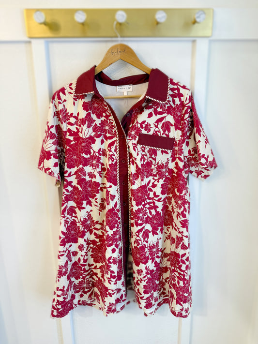 Crimson Bloom Dress