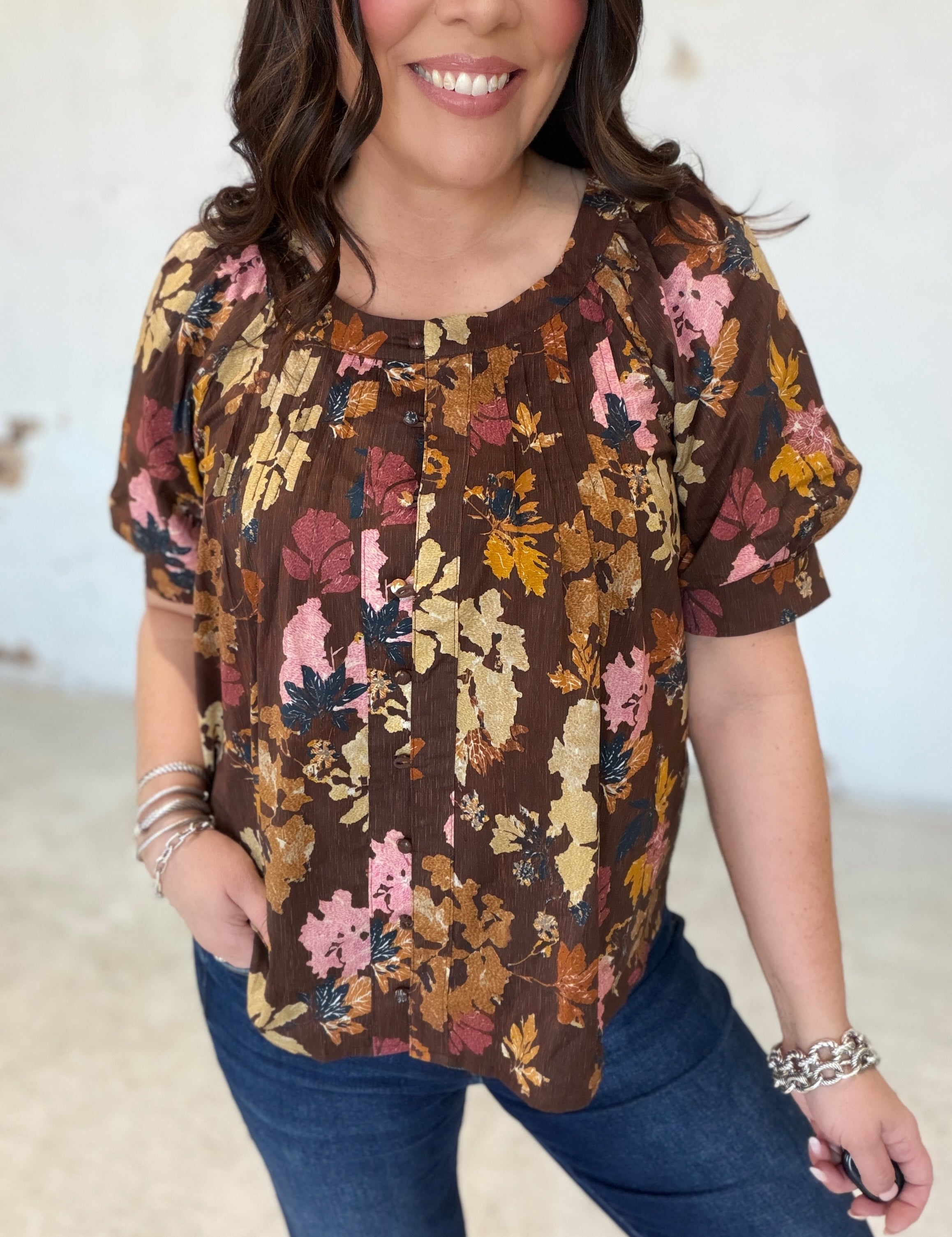 Falling For You Floral Top