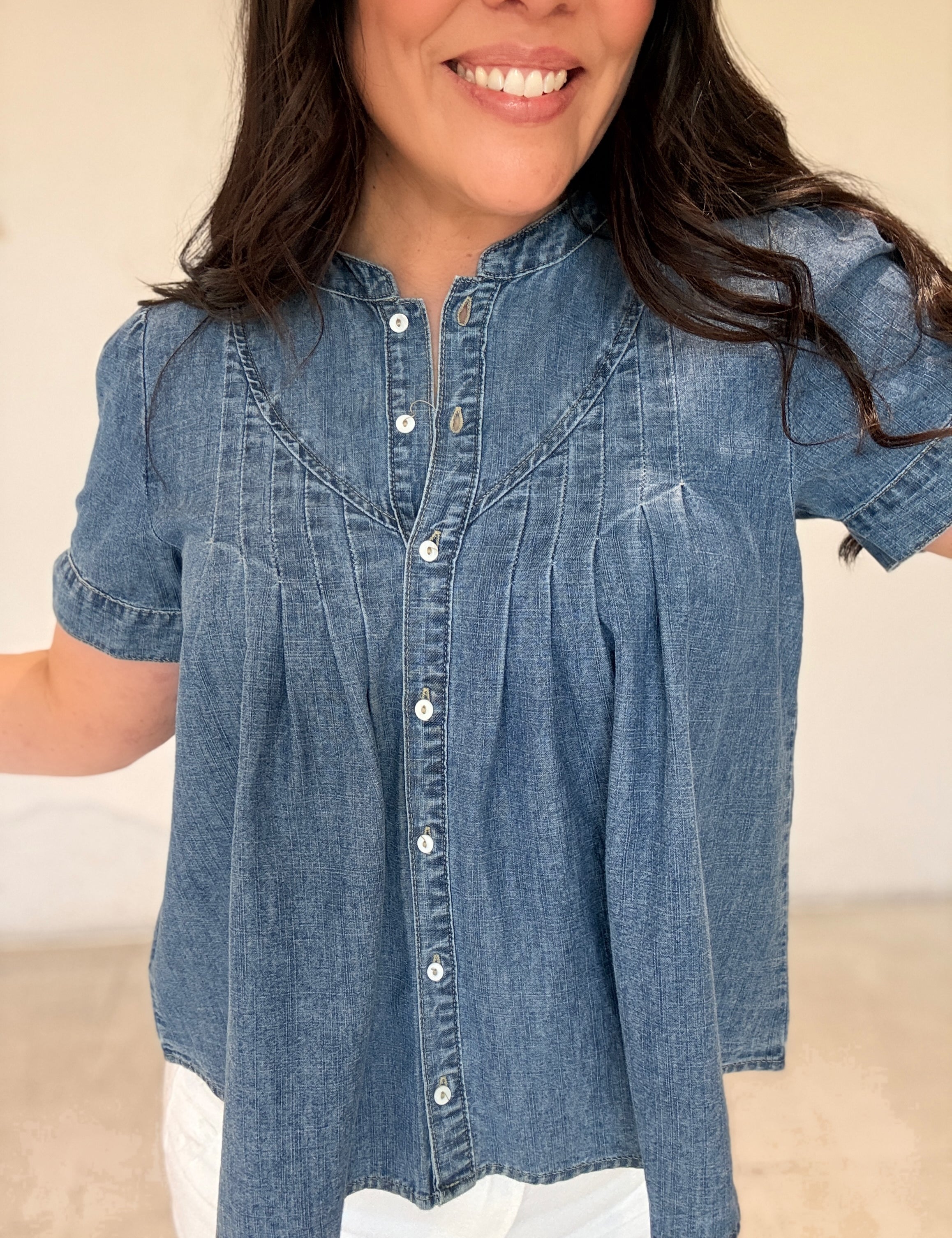 Blue Skies Denim Top