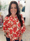 Scarlet Bloom Top